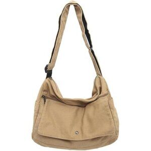 Casual Bag Canvas Shoulder Tote Travel Bag for Women and Men- Khaki